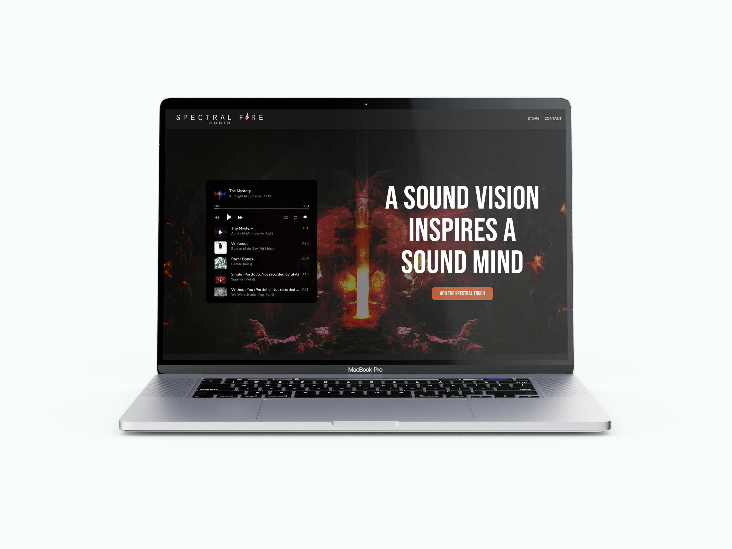 Spectral Fire Audio Website